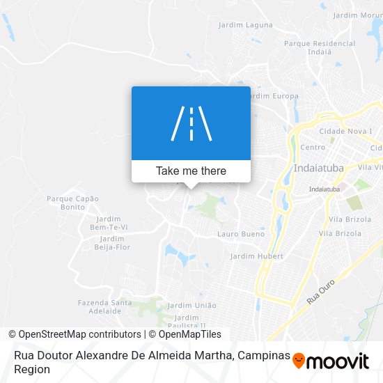 Rua Doutor Alexandre De Almeida Martha map