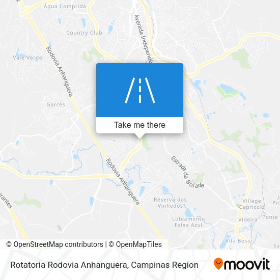 Rotatoria Rodovia Anhanguera map