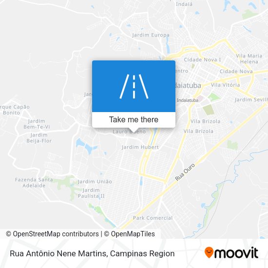 Rua Antônio Nene Martins map