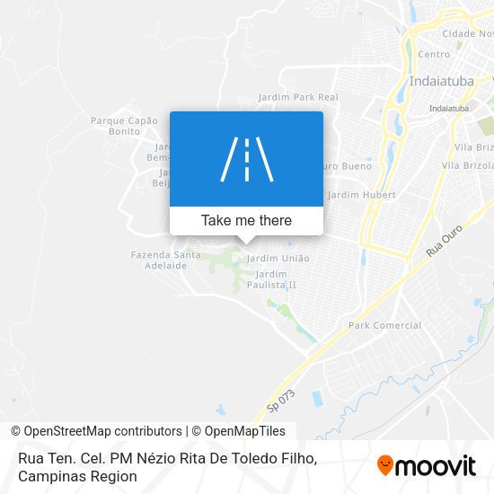 Rua Ten. Cel. PM Nézio Rita De Toledo Filho map