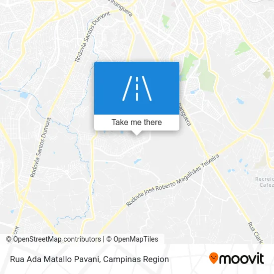 Rua Ada Matallo Pavani map