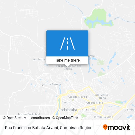 Rua Francisco Batista Arvani map