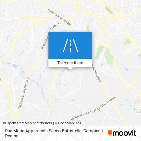 Mapa Rua Maria Apparecida Secco Battistella