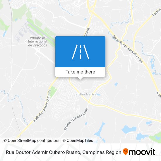 Rua Doutor Ademir Cubero Ruano map