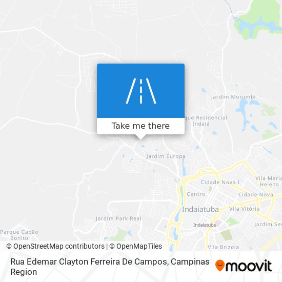 Rua Edemar Clayton Ferreira De Campos map