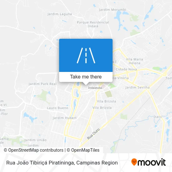 Mapa Rua João Tibiriçá Piratininga