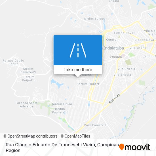 Rua Cláudio Eduardo De Franceschi Vieira map