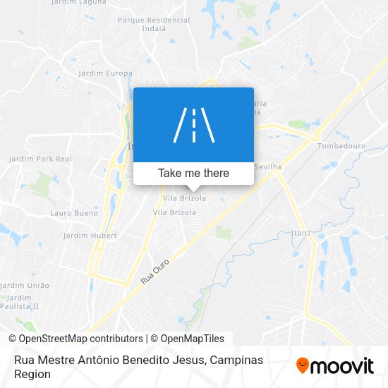 Rua  Mestre Antônio Benedito Jesus map
