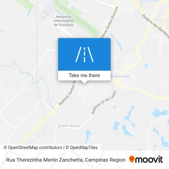 Rua Therezinha Merlin Zanchetta map