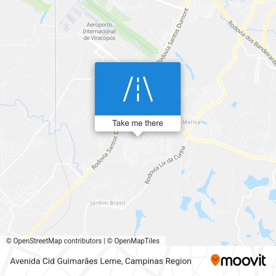 Avenida Cid Guimarães Leme map