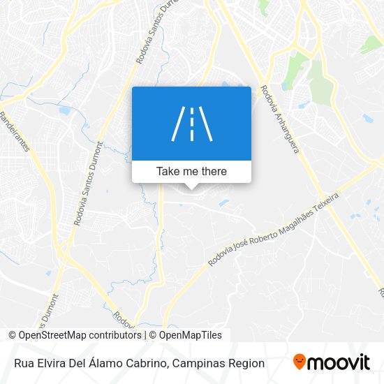 Rua Elvira Del Álamo Cabrino map