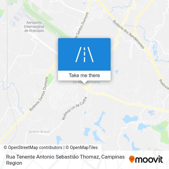 Rua Tenente Antonio Sebastião Thomaz map