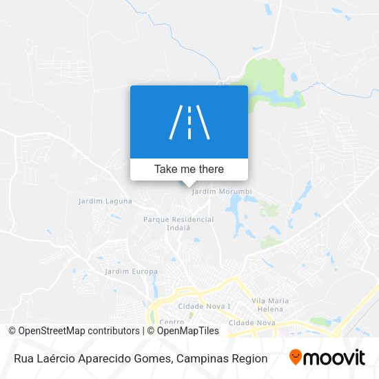 Rua Laércio Aparecido Gomes map