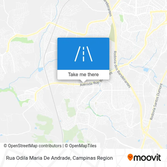 Rua Odila Maria De Andrade map