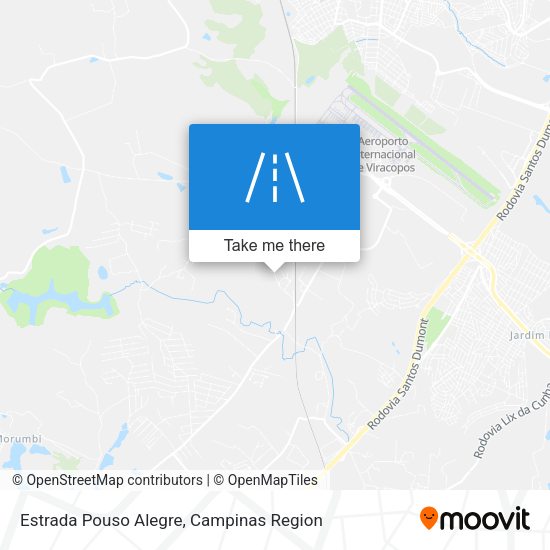 Estrada Pouso Alegre map
