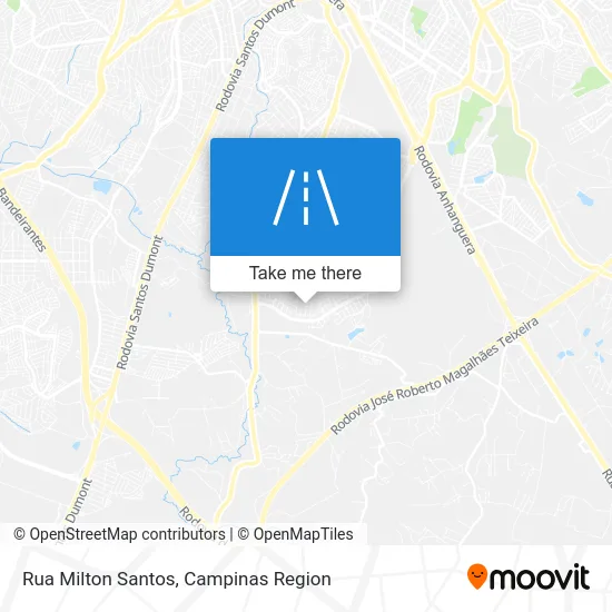 Rua Milton Santos map