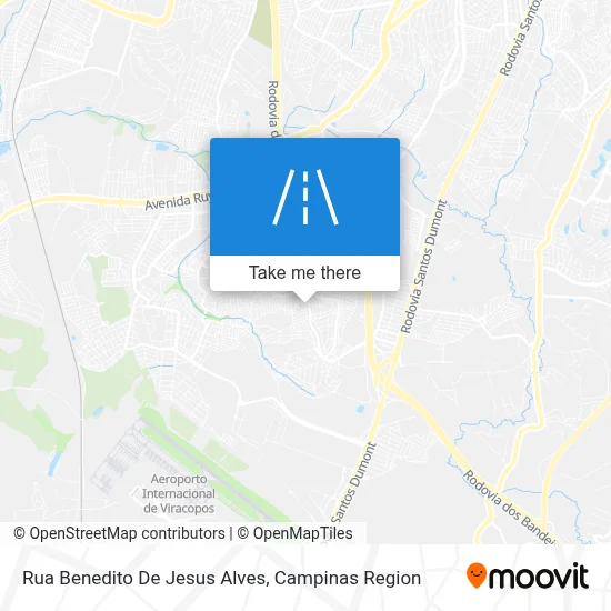 Rua Benedito De Jesus Alves map
