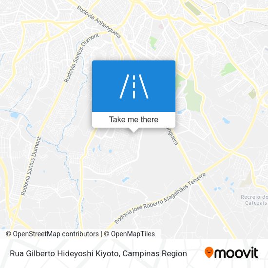 Rua Gilberto Hideyoshi Kiyoto map