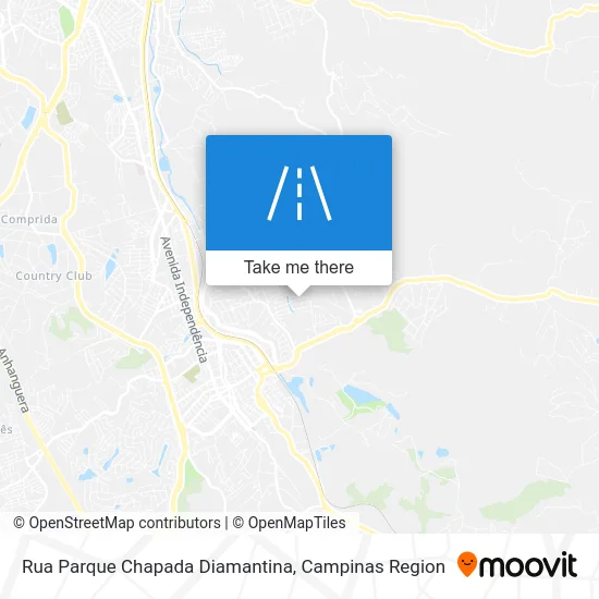 Rua Parque Chapada Diamantina map