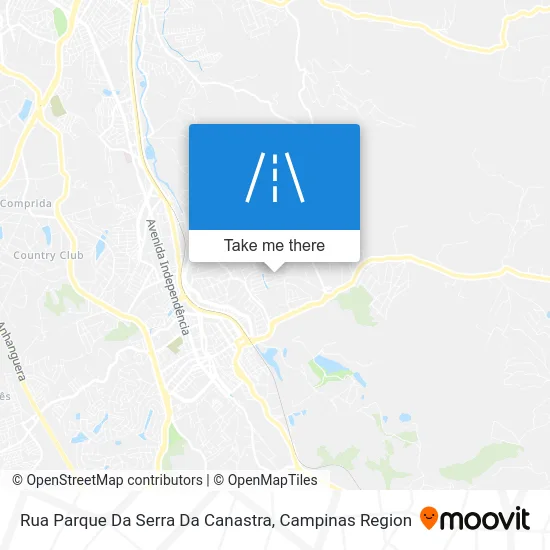 Rua Parque Da Serra Da Canastra map