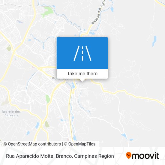 Rua Aparecido Moital Branco map