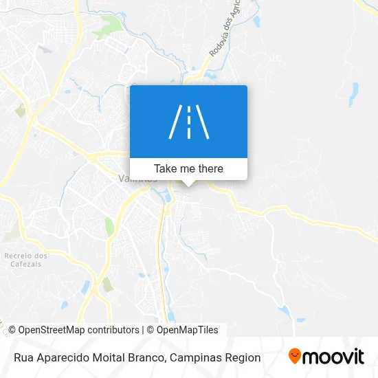 Rua Aparecido Moital Branco map
