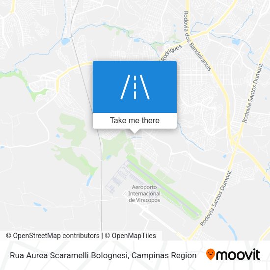 Rua Aurea Scaramelli Bolognesi map