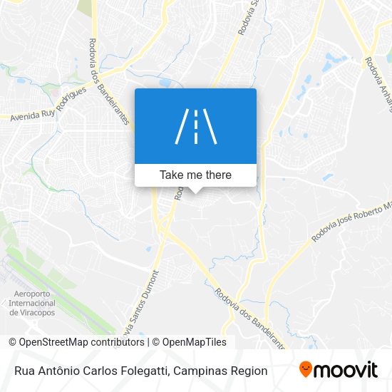 Rua Antônio Carlos Folegatti map