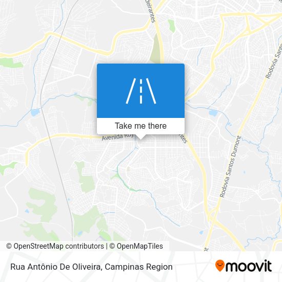 Rua Antônio De Oliveira map