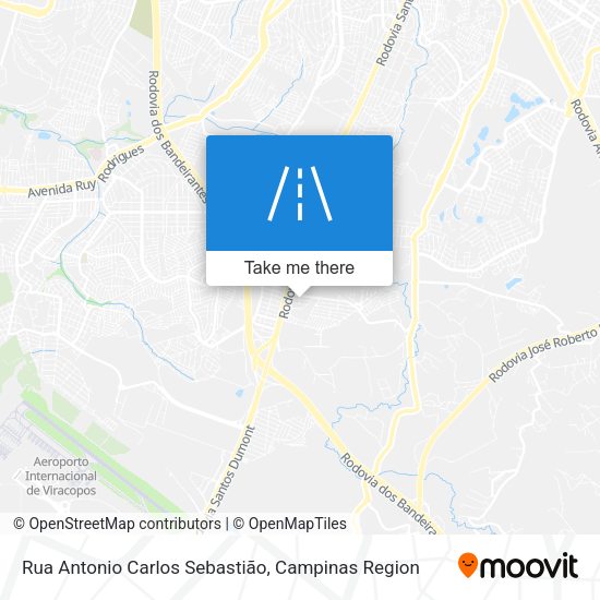 Rua Antonio Carlos Sebastião map