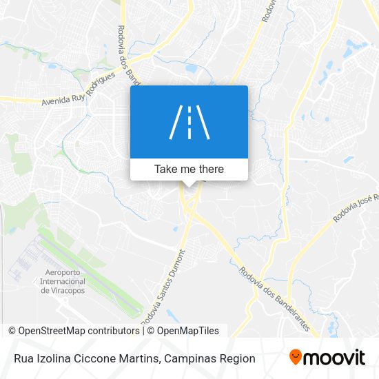 Rua Izolina Ciccone Martins map