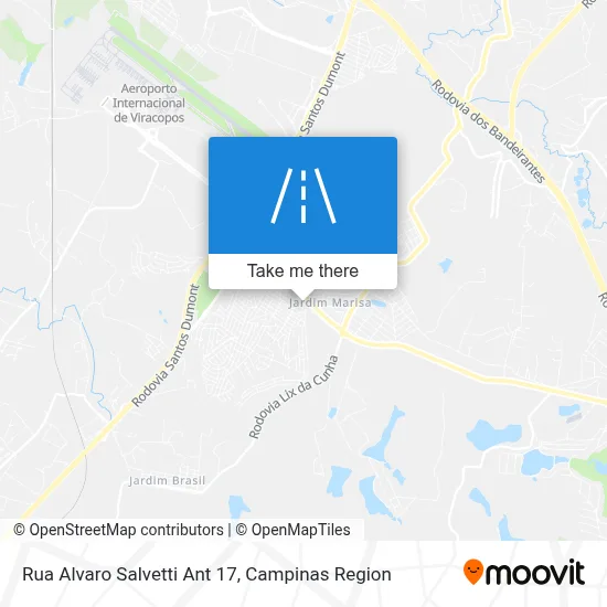 Rua Alvaro Salvetti Ant 17 map