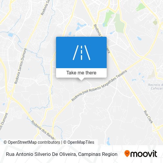 Rua Antonio Silverio De Oliveira map
