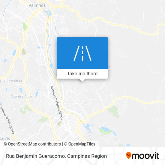 Rua Benjamin Gueracomo map