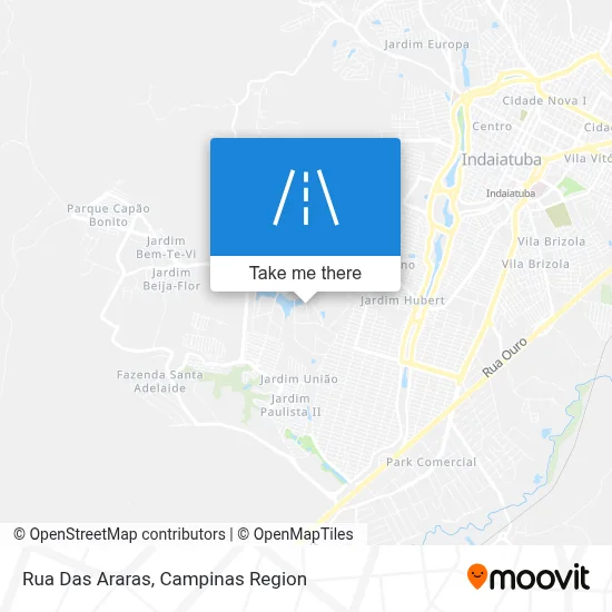 Rua Das Araras map