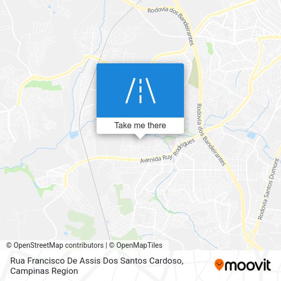 Rua Francisco De Assis Dos Santos Cardoso map