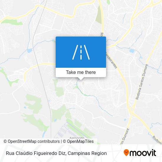 Rua Claúdio Figueiredo Diz map
