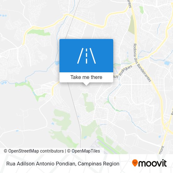 Rua Adilson Antonio Pondian map