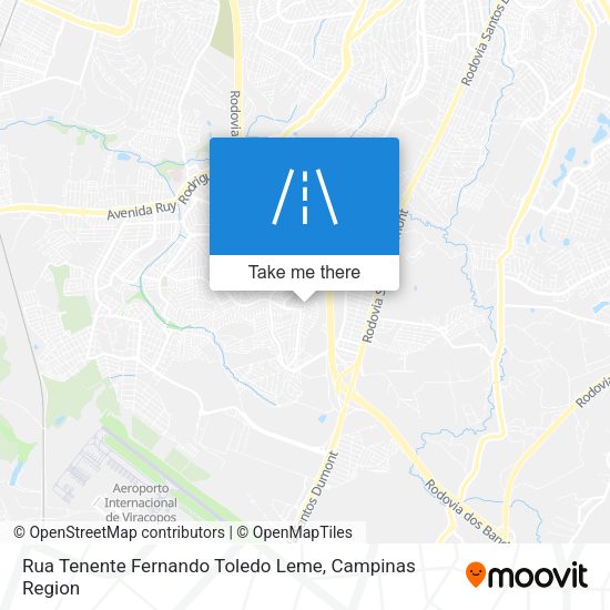 Rua Tenente Fernando Toledo Leme map