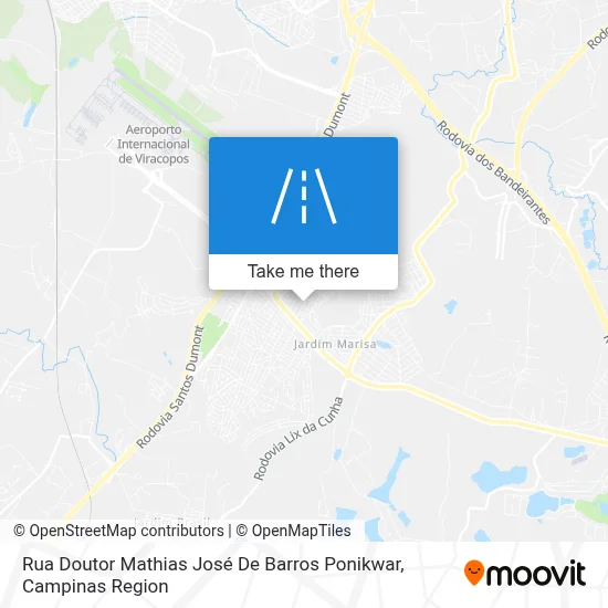 Rua Doutor Mathias José De Barros Ponikwar map