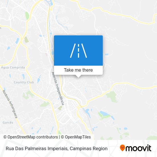 Rua Das Palmeiras Imperiais map