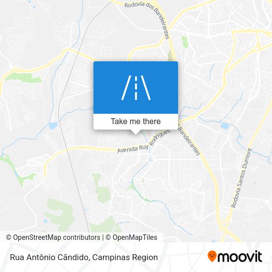 Rua Antônio Cãndido map