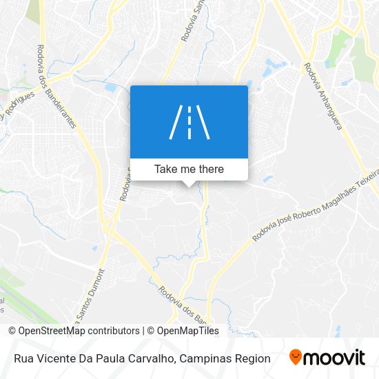 Rua Vicente Da Paula Carvalho map