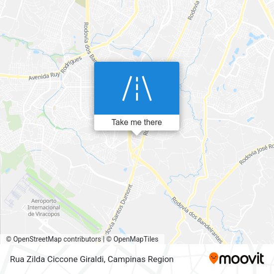 Rua Zilda Ciccone Giraldi map
