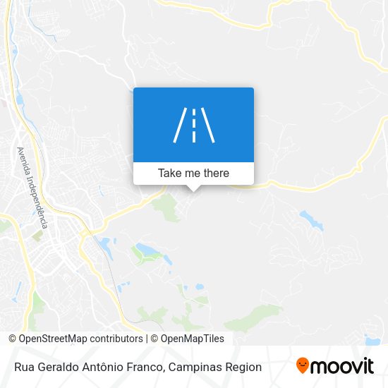 Rua Geraldo Antônio Franco map