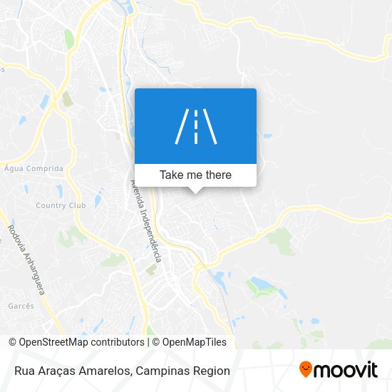 Rua Araças Amarelos map