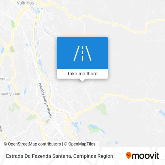 Estrada Da Fazenda Santana map