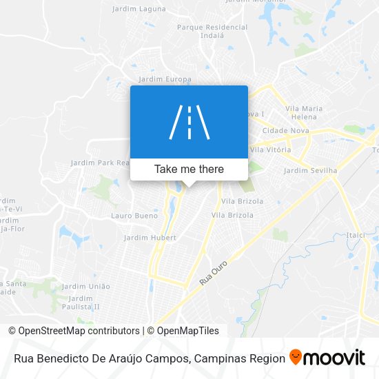 Rua Benedicto De Araújo Campos map