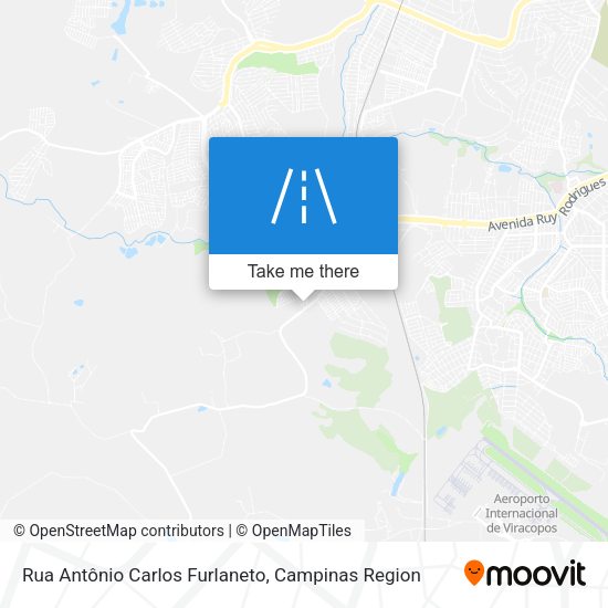 Rua Antônio Carlos Furlaneto map