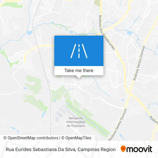 Rua Eurides Sebastiana Da Silva map